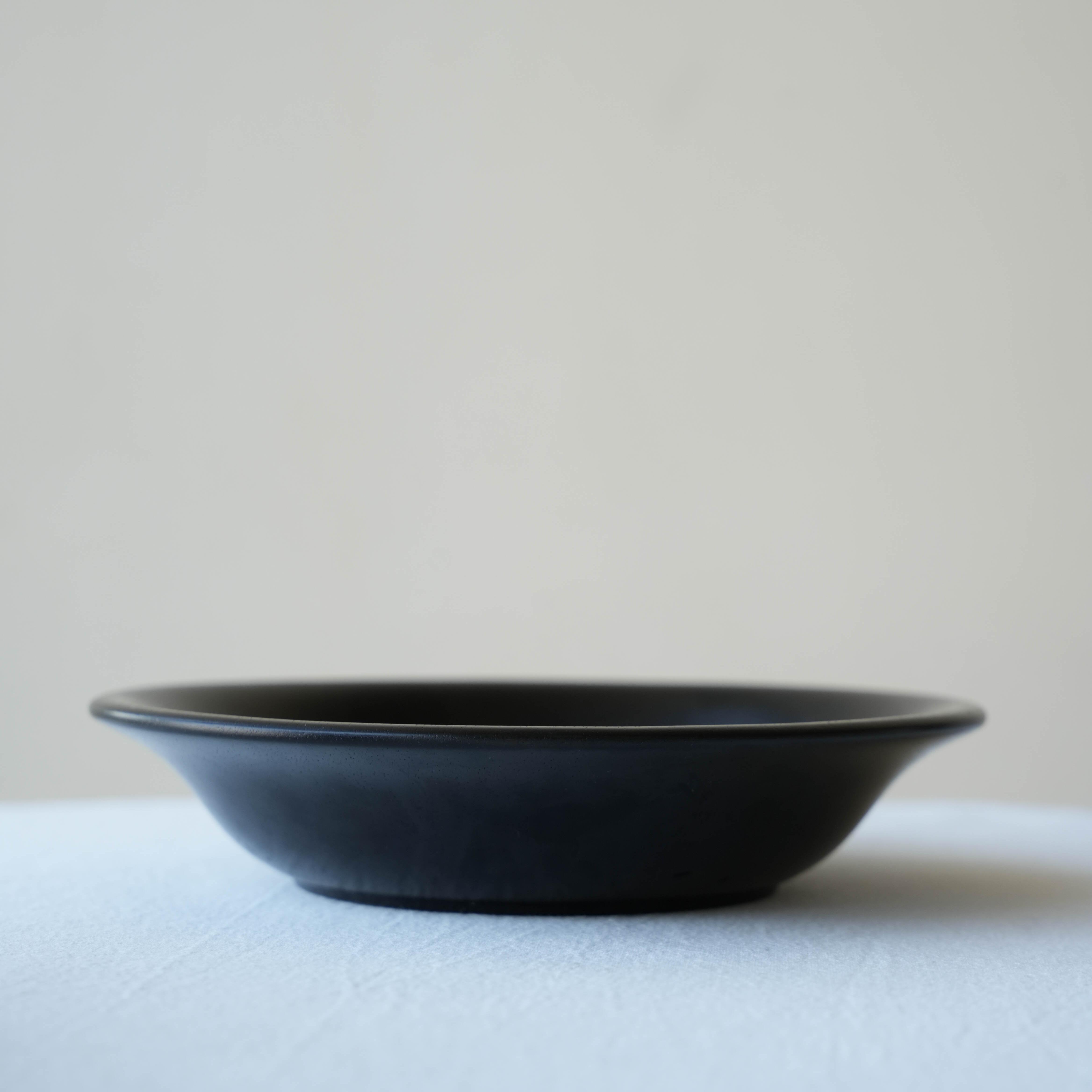 VAST无垠器皿 | 橡胶木黑大漆木碗 盘手作中国风餐具水果碗沙拉碗