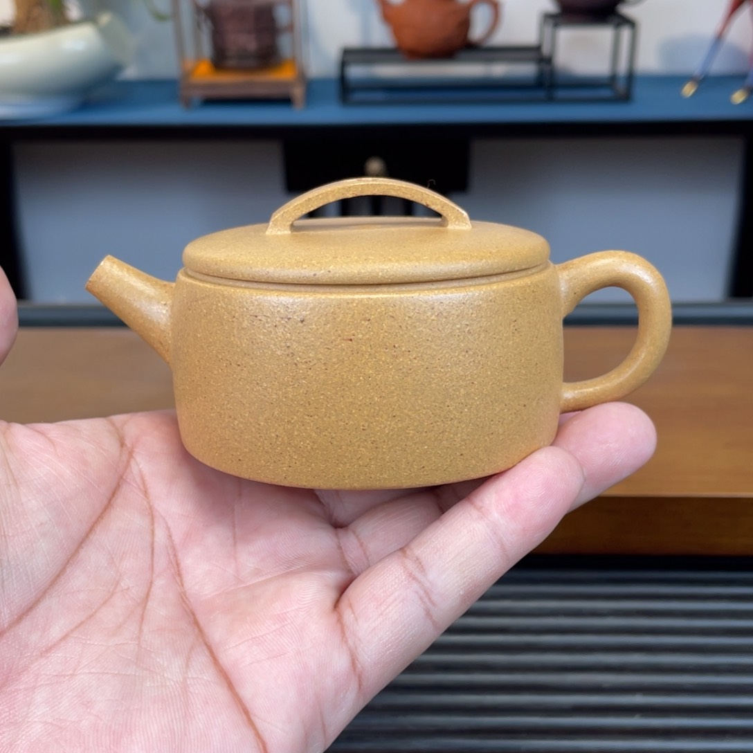 紫砂茶壶点*～金黄段汉瓦150cc