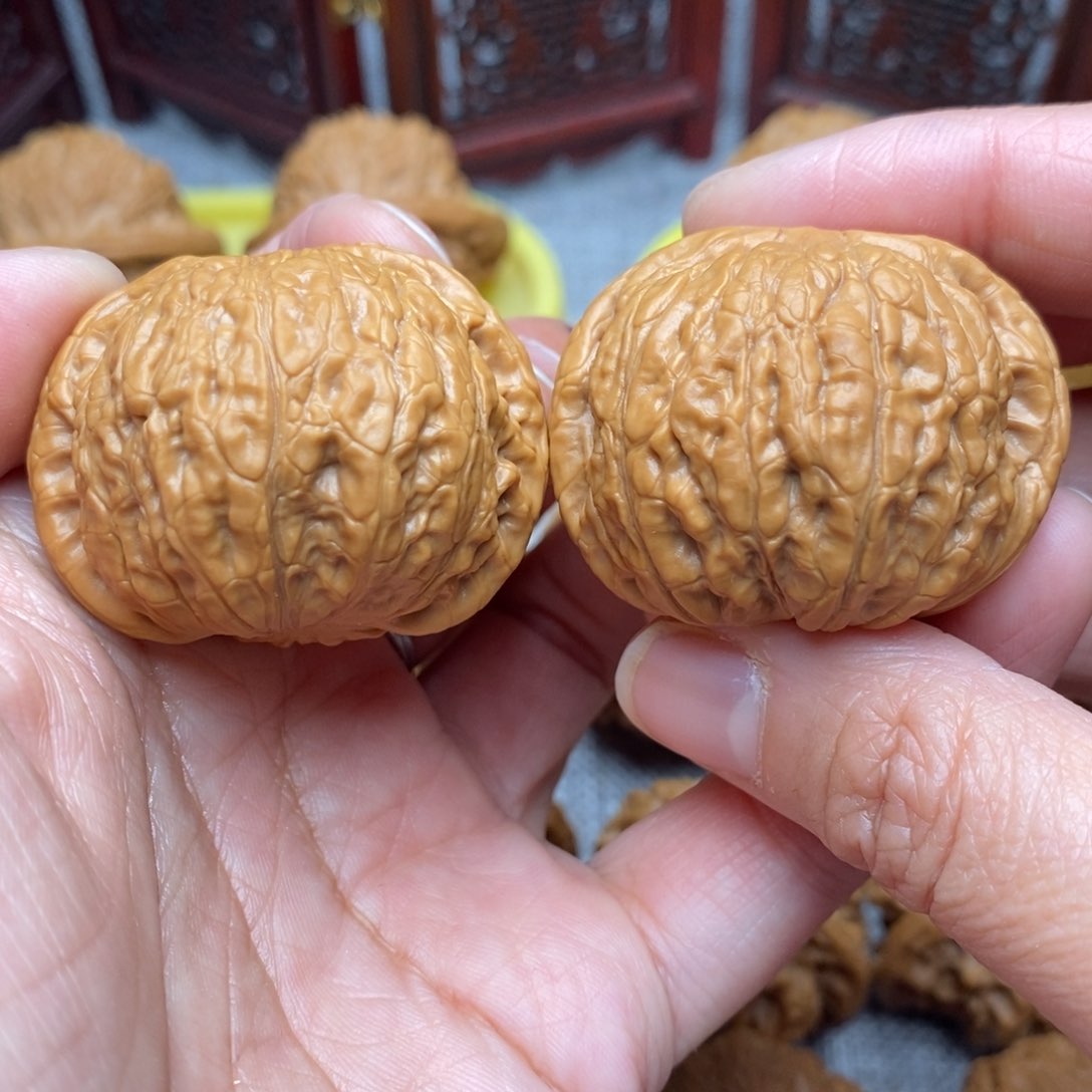 文玩核桃把件全品毕业乾隆磨38.9尺