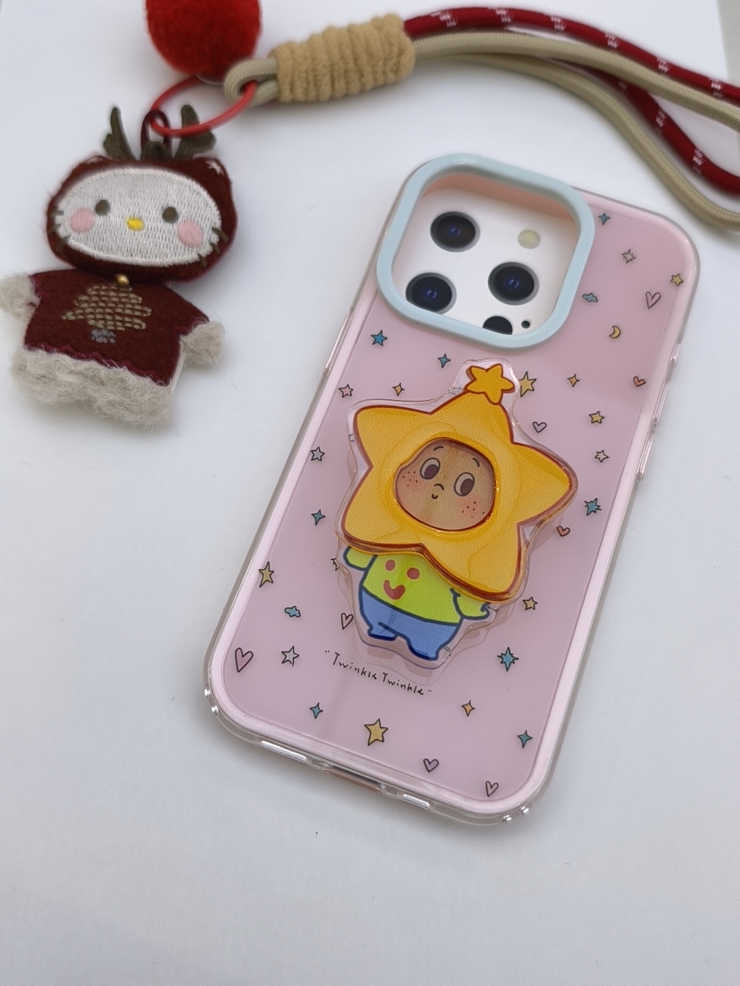 星星人支架手机壳