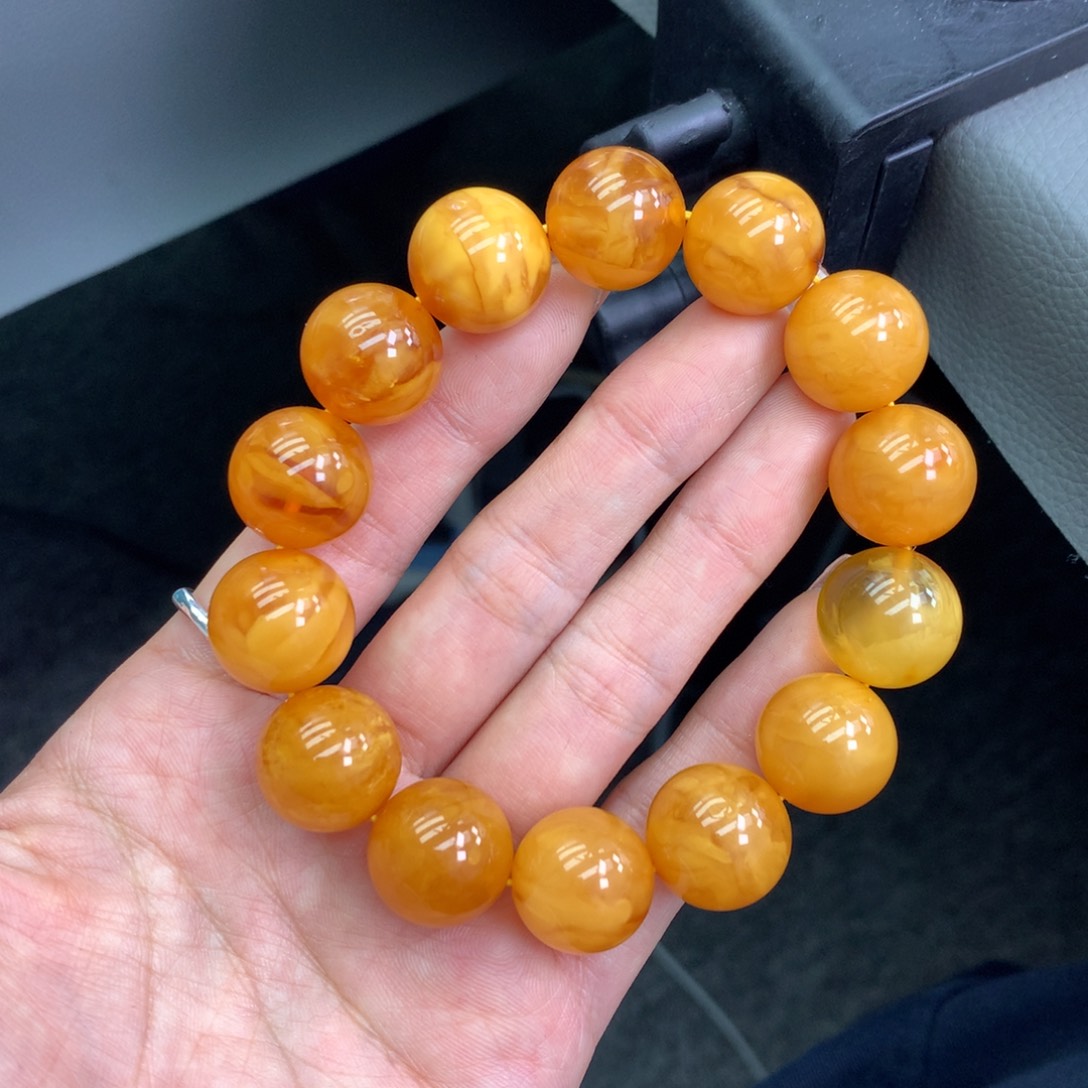 琥珀未镶嵌珠宝奇石16mm➕