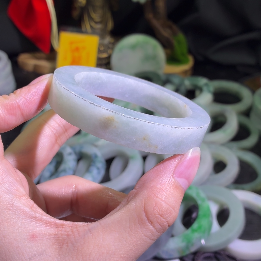 定制翡翠未镶嵌天然翡翠A货毛胚手镯定制