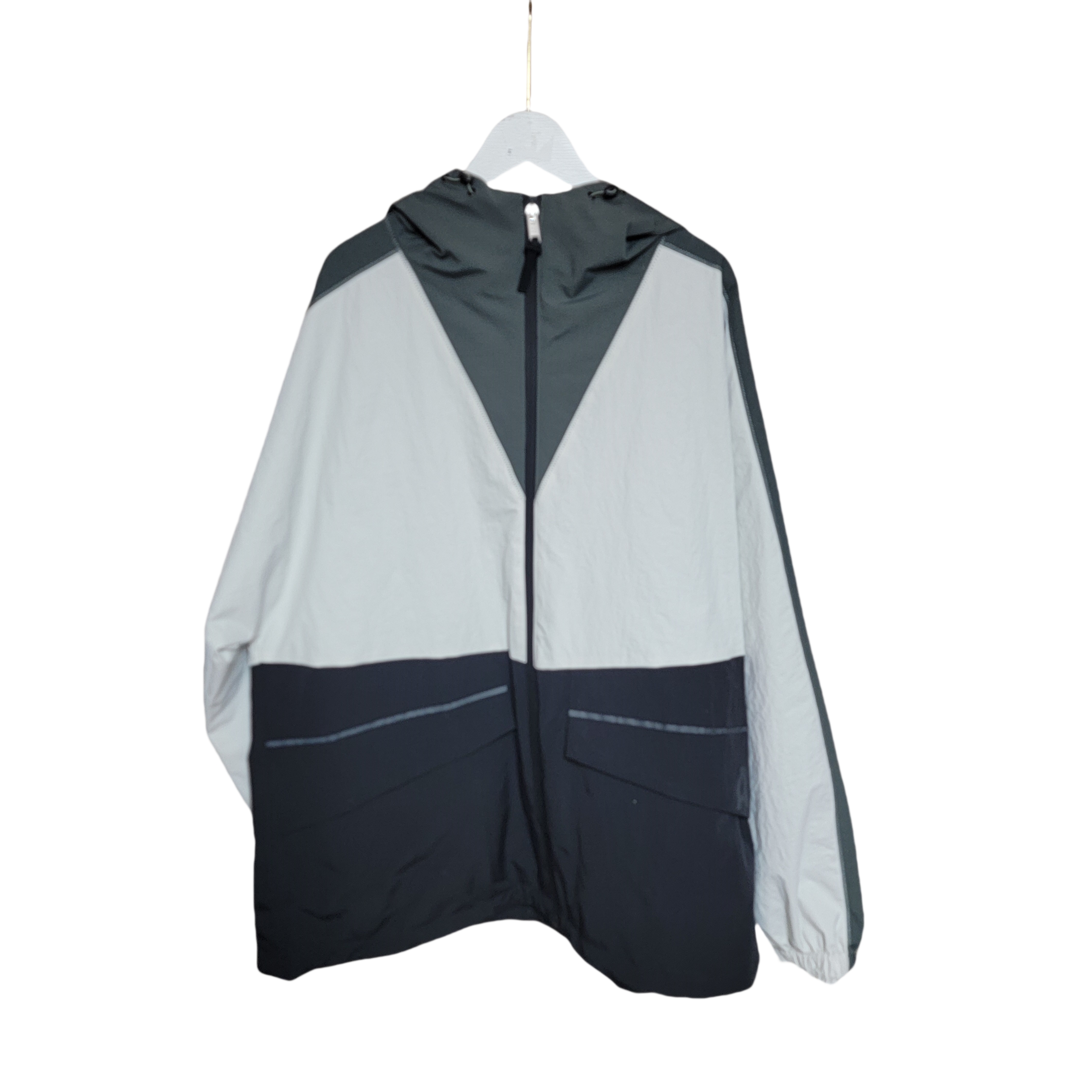 小爱春季男女户外通勤运动双拼运动风连帽防风防泼水夹克上衣外套