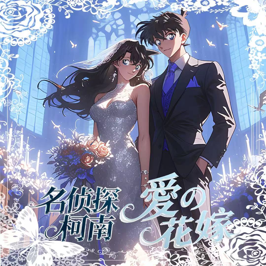 强娶大转盘  名侦探柯南同人二创徽章系列盲盒【58mm,代拆】