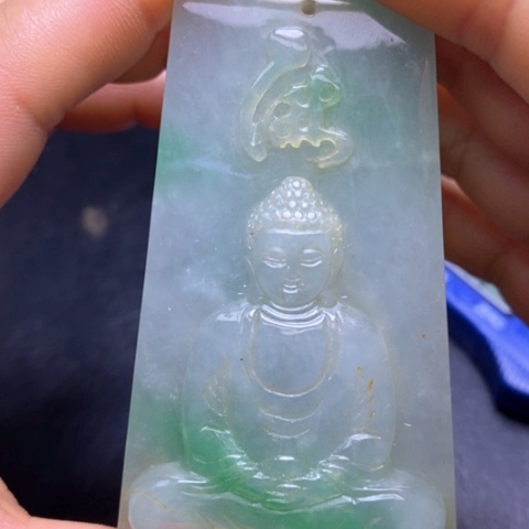 白玉菩提吊坠摆件