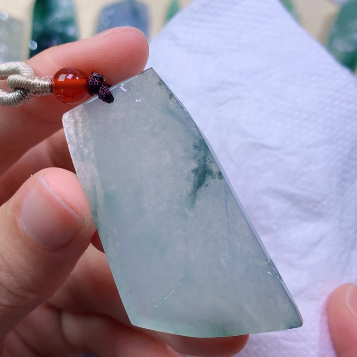 翡翠未镶嵌吊坠(不含链) 7610