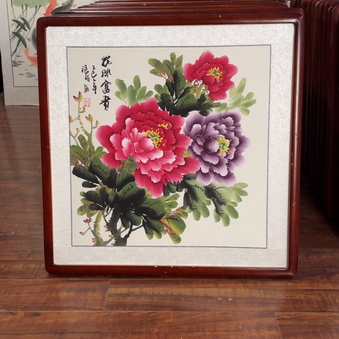 国画带框尺寸63*63厘米