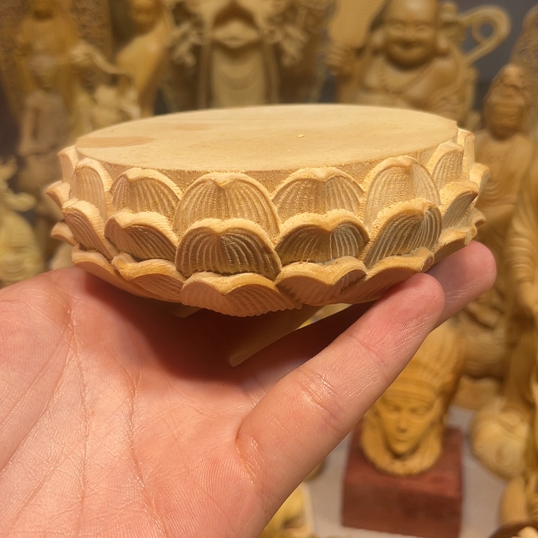 黄杨木瑕疵莲花座