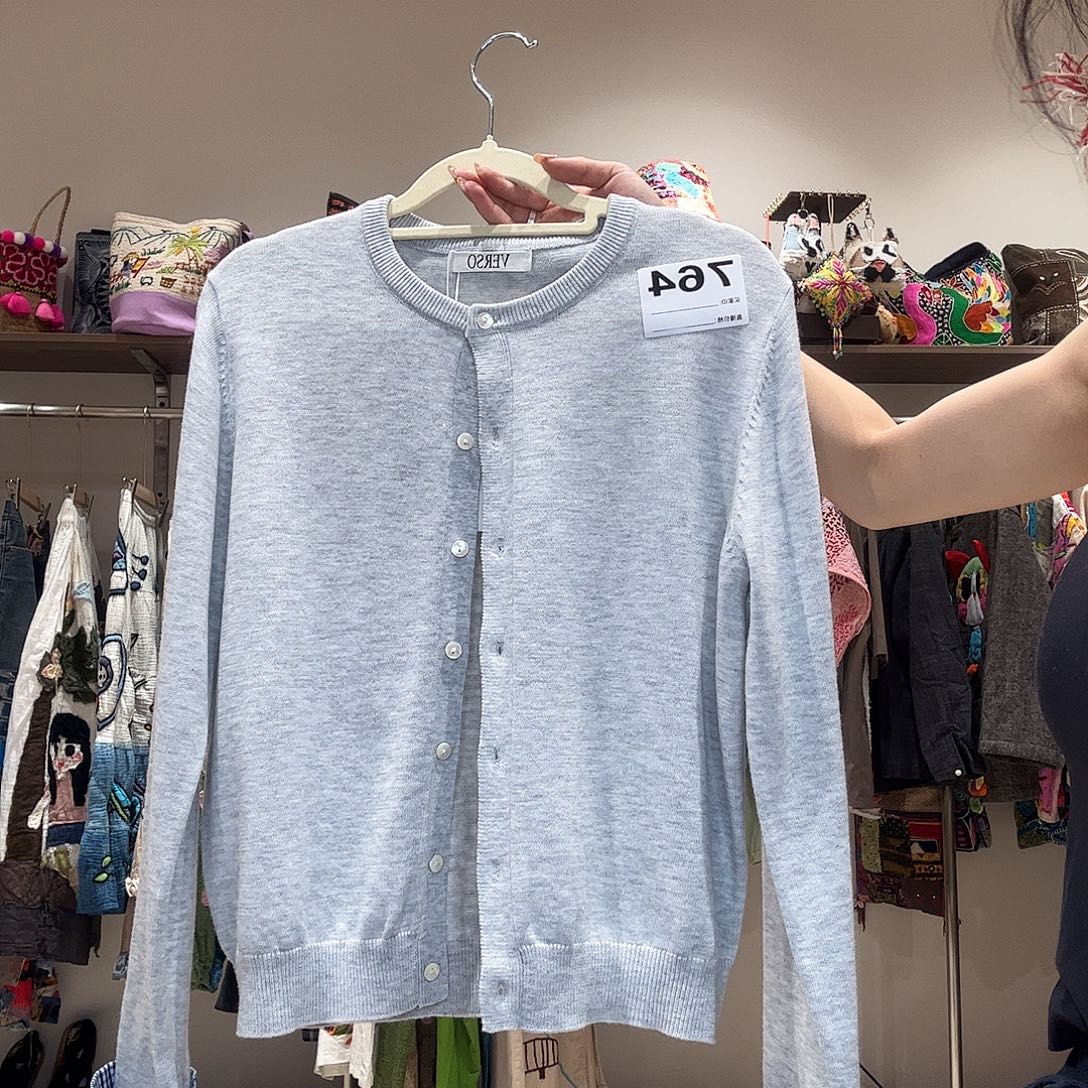 1***7直播间专拍灰色拼接格子764