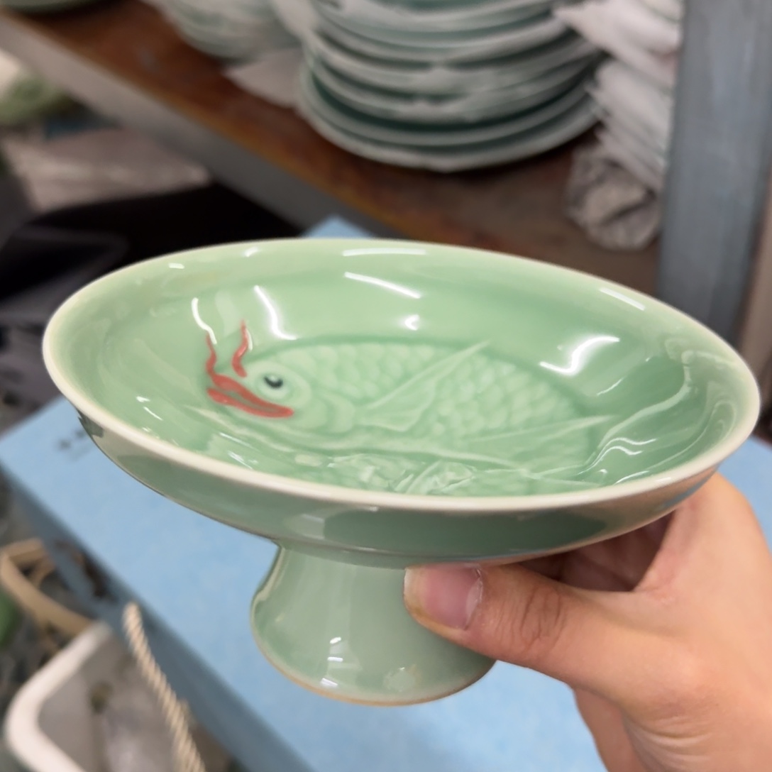 龙泉青瓷茶具微瑕63623