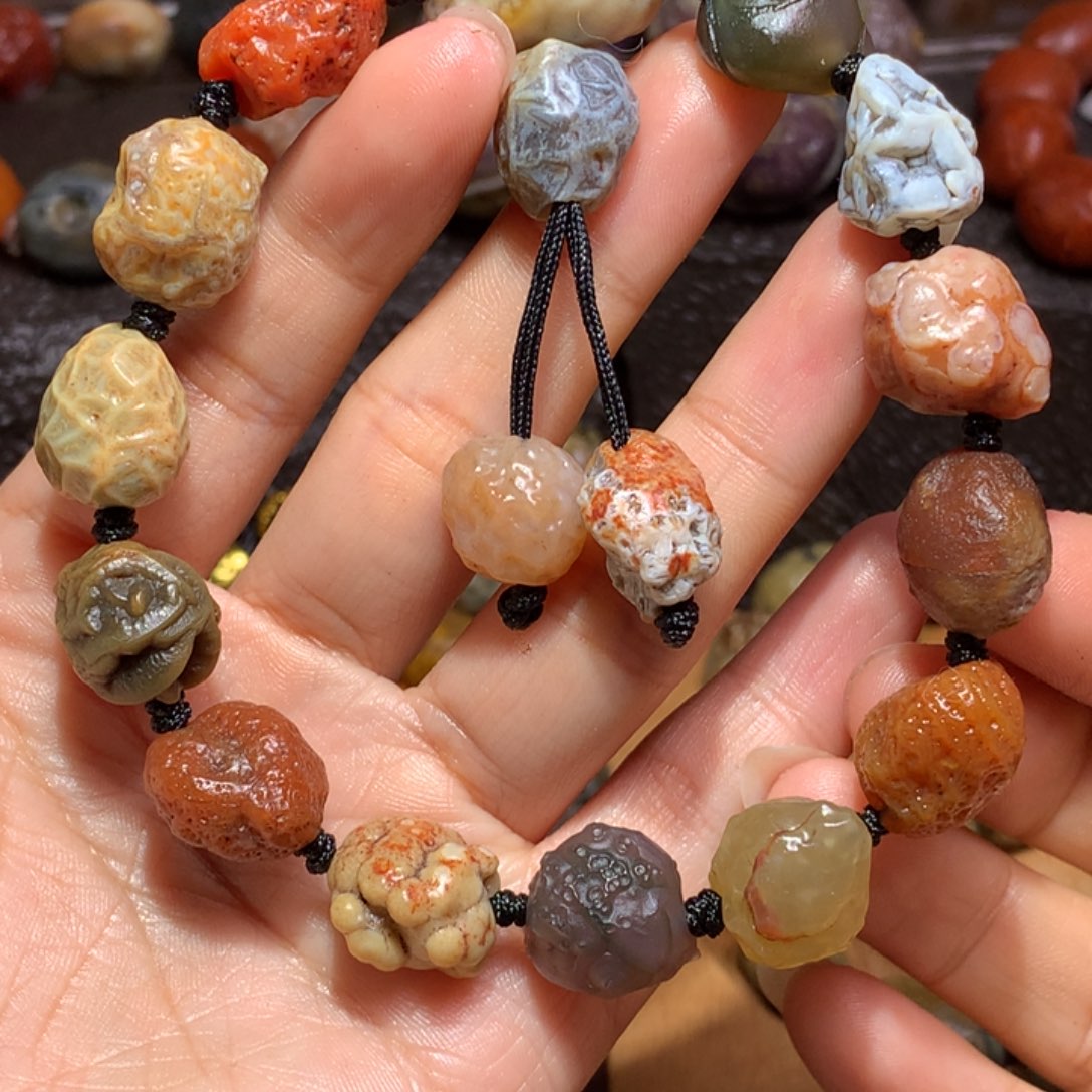 未镶嵌玛瑙/玉髓珠宝半成品