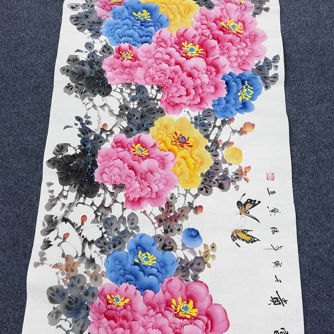 国画国画作品宣纸纯手绘