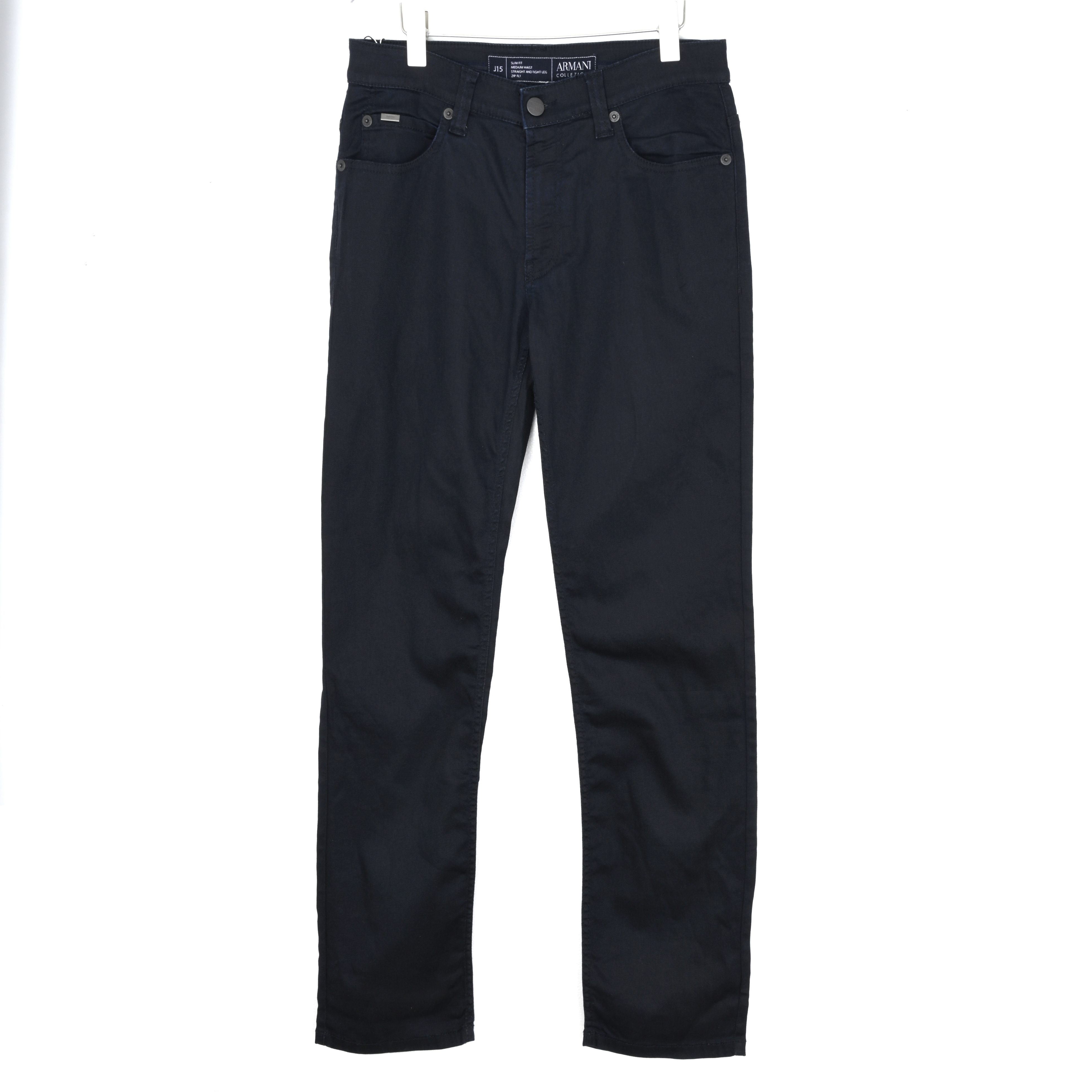 GIORGIO ARMANI/阿玛尼AC男士蓝黑色牛仔裤U1J15AK15