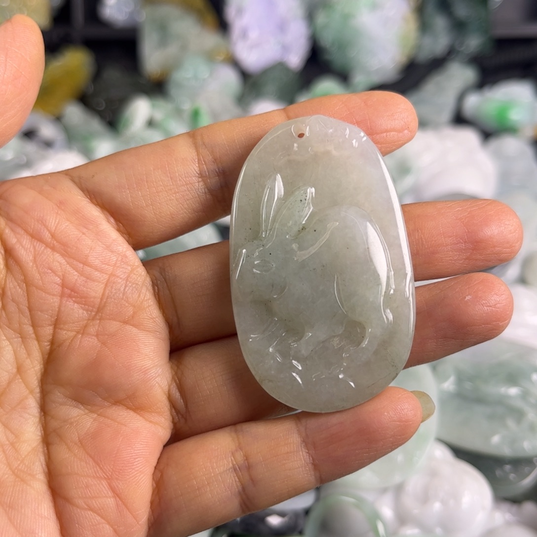 暖***柚翡翠未镶嵌吊坠(不含链)