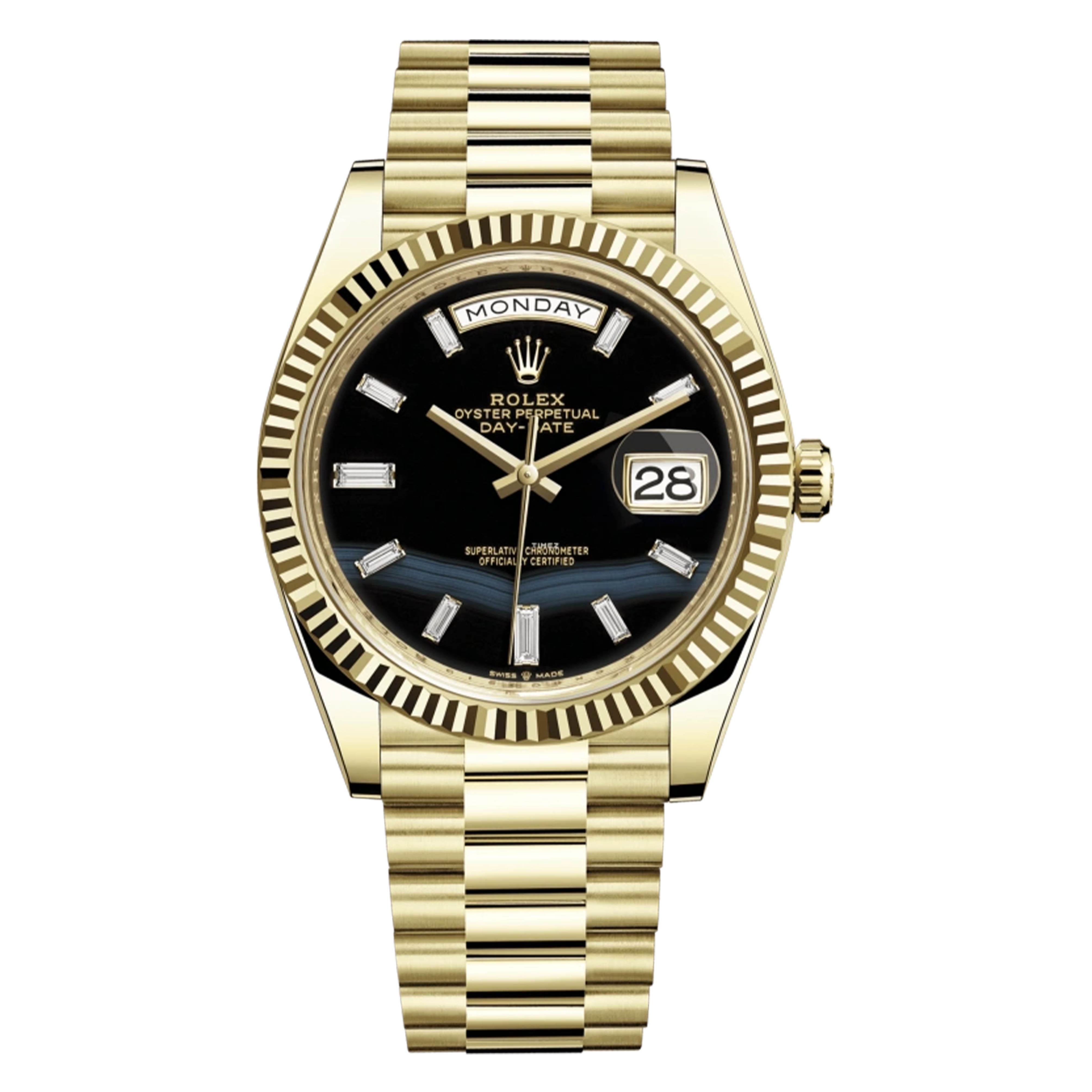 未使用 Rolex/劳力士 /228238黑玛瑙DD/40mm