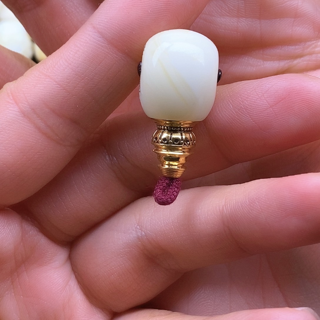 琥珀裸石18K金镶嵌独*14mm 蜜蜡三通