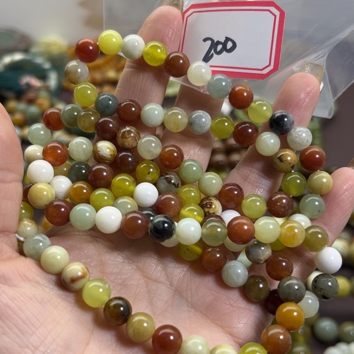 蛇纹石玉未镶嵌手链