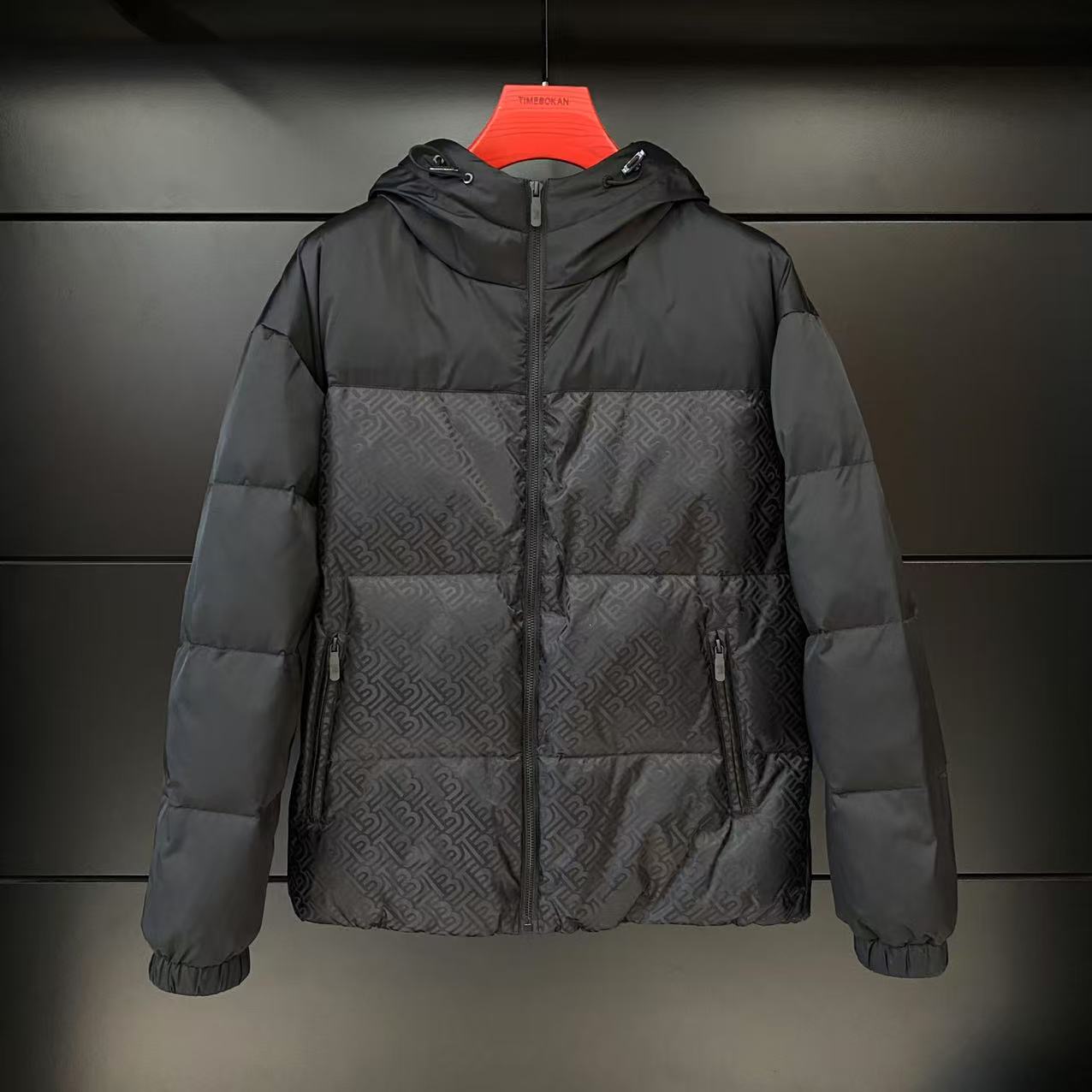 超哥TIMEBOKAN【字母羽绒】男士休闲轻奢潮流秋冬白鸭绒羽绒服88811
