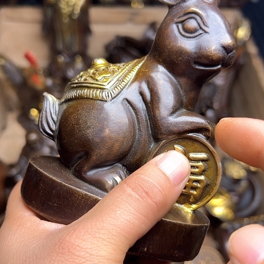 铜制文玩把玩物件