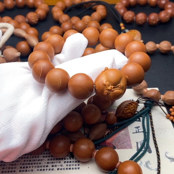 手串/手链橄榄核1.63铁核同轴正圆光珠手串