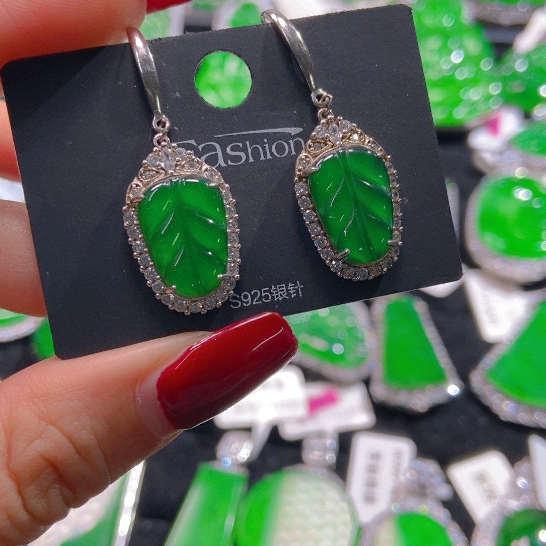 翡翠吊坠(不含链)银S925镶嵌