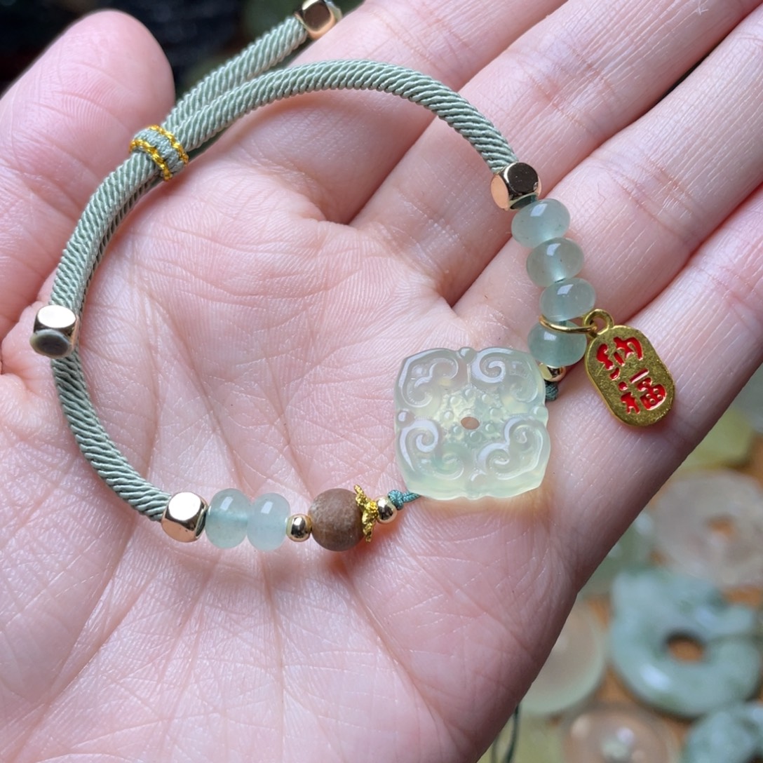 蛇纹石玉未镶嵌手链