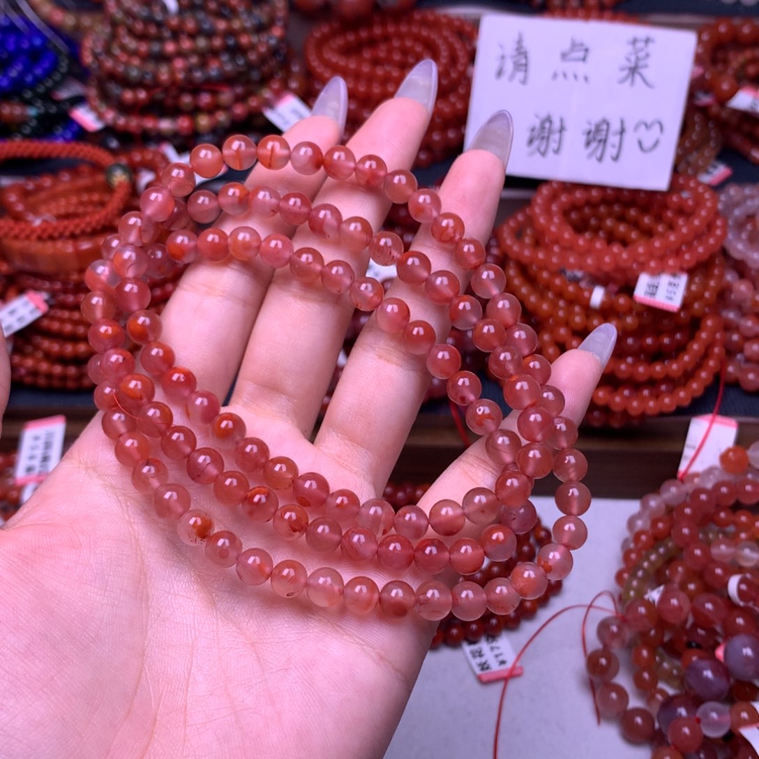 未镶嵌手链南红玛瑙12号卡6