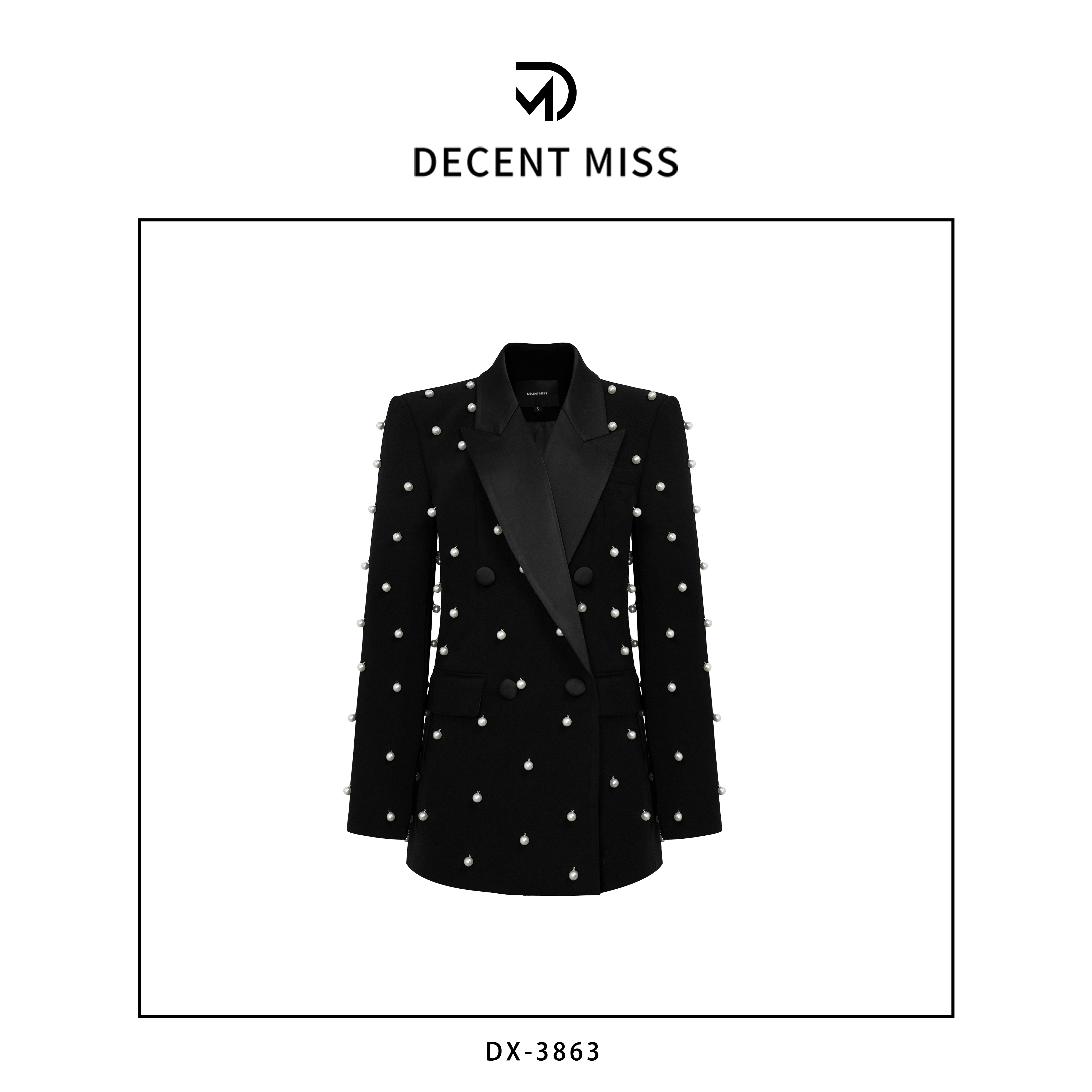 DECENT MISS轻奢重工秋冬气质西装DX-3863