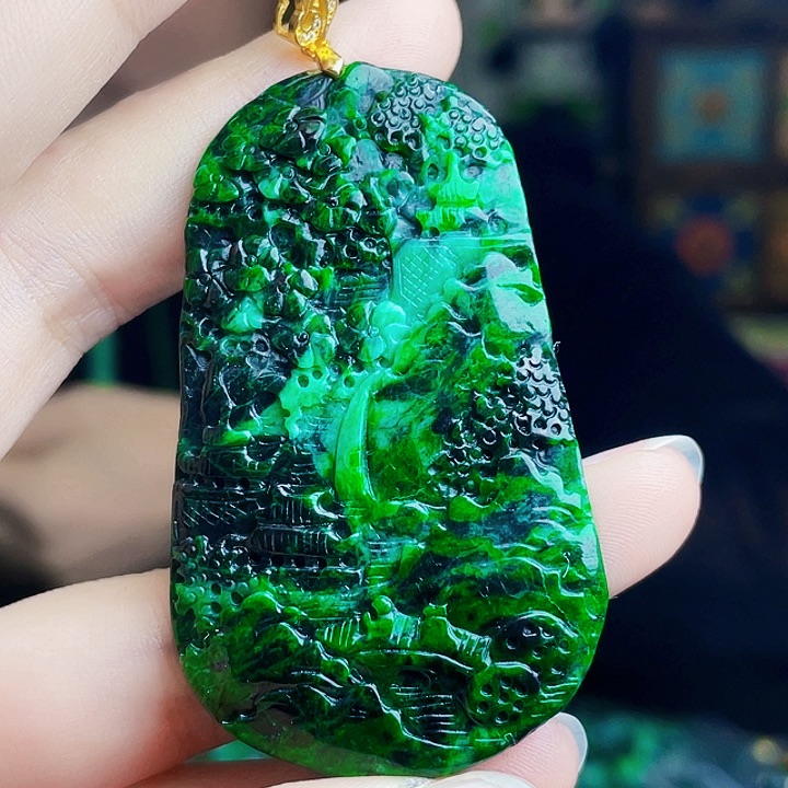 翡翠银S925镶嵌颈饰多样性