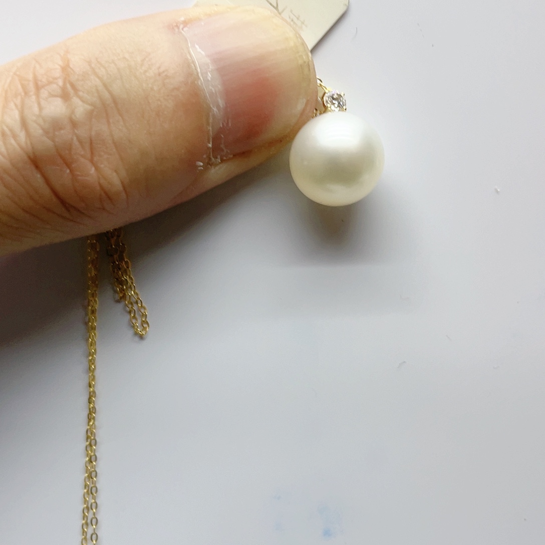 海水珍珠颈饰18K金镶嵌