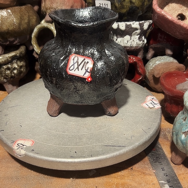 粗陶花盆，然后去了，