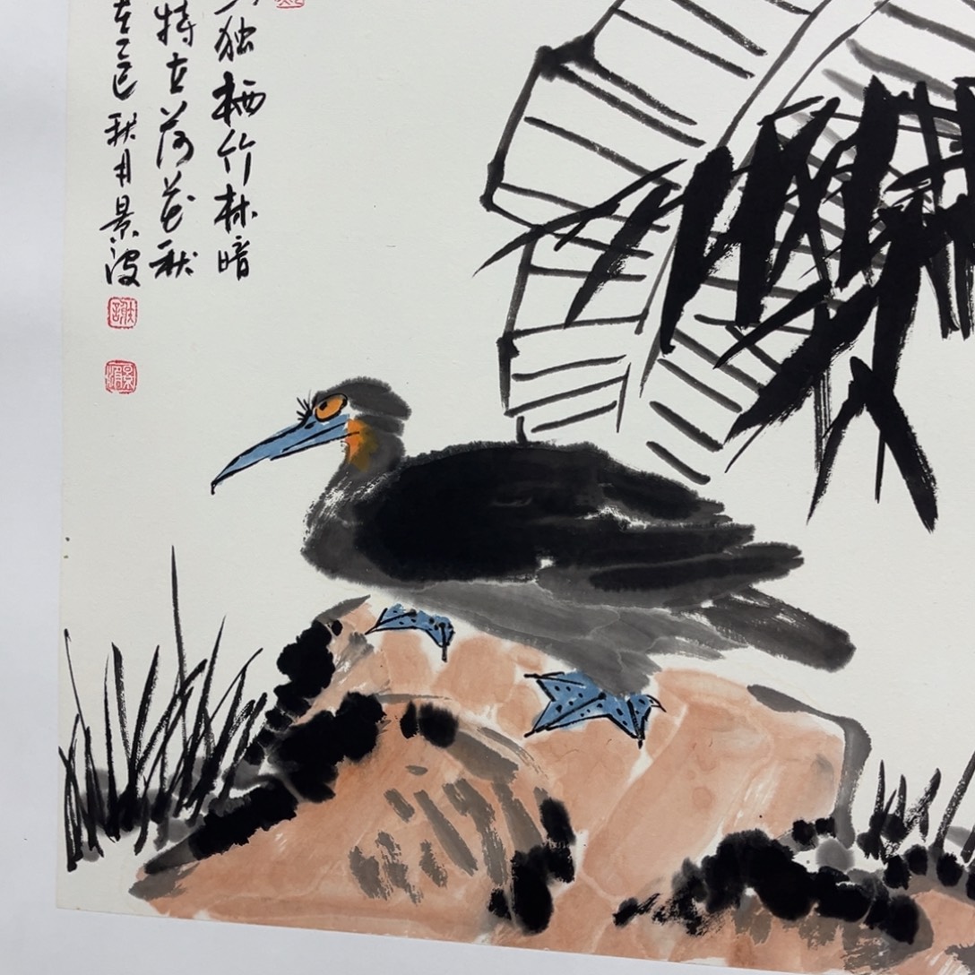 国画艺术家真人手绘