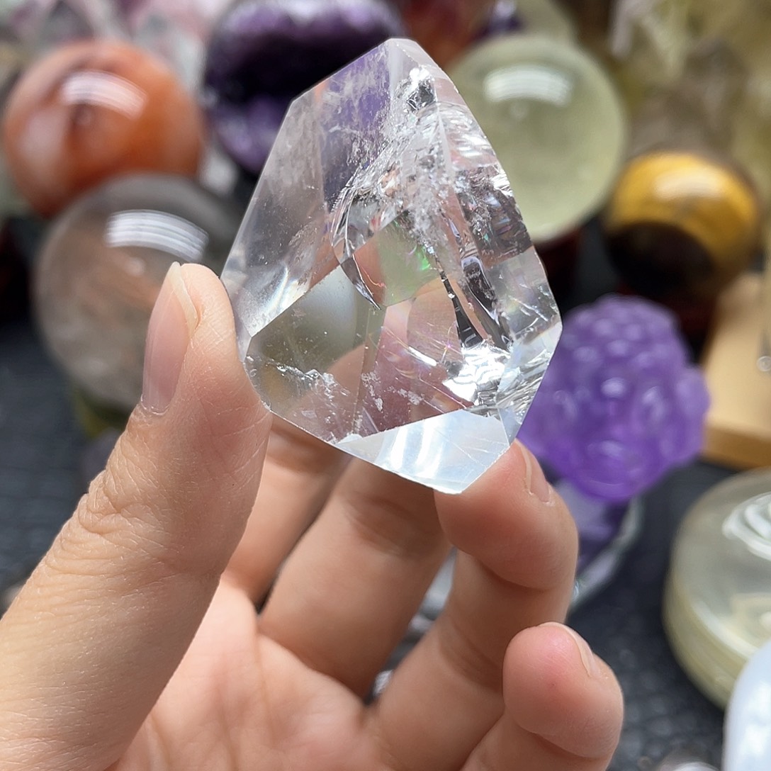 珠宝半成品未镶嵌发晶19白随行