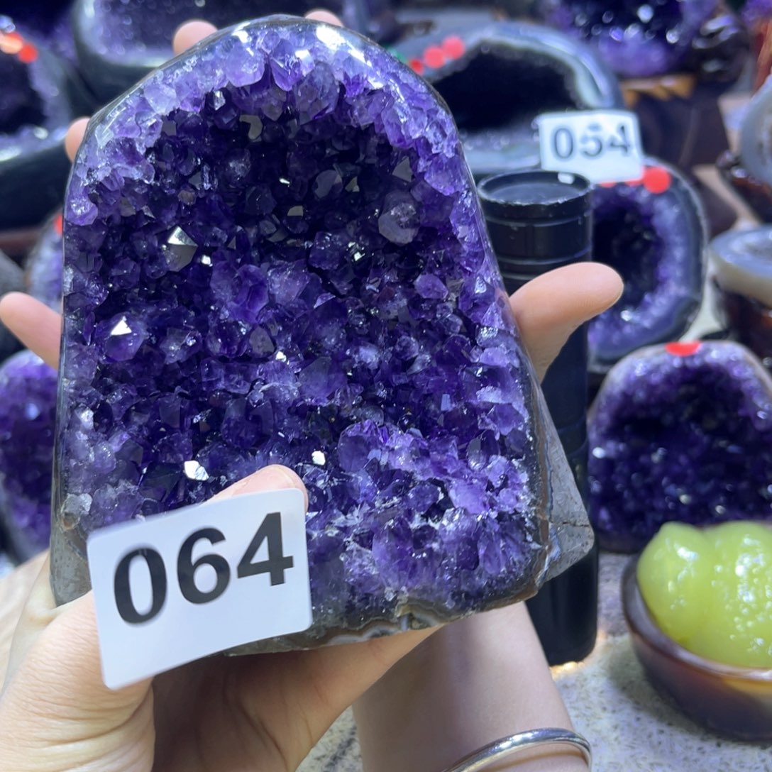 紫晶摆件未镶嵌紫水晶