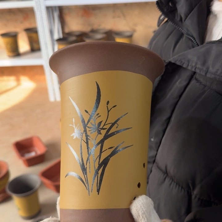 紫砂花盆紫砂花盆15*20