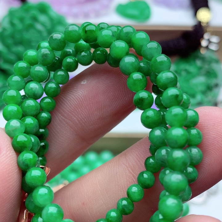 翡翠未镶嵌毛衣链