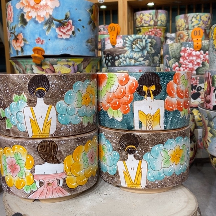 红陶景德镇艺术手绘作品