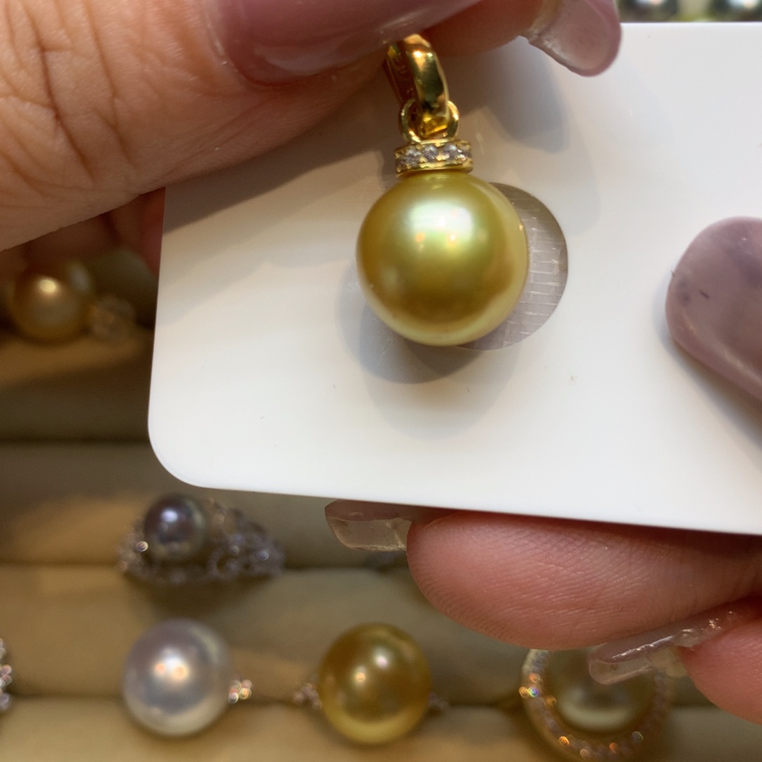 颈饰银S925镶嵌海水珍珠