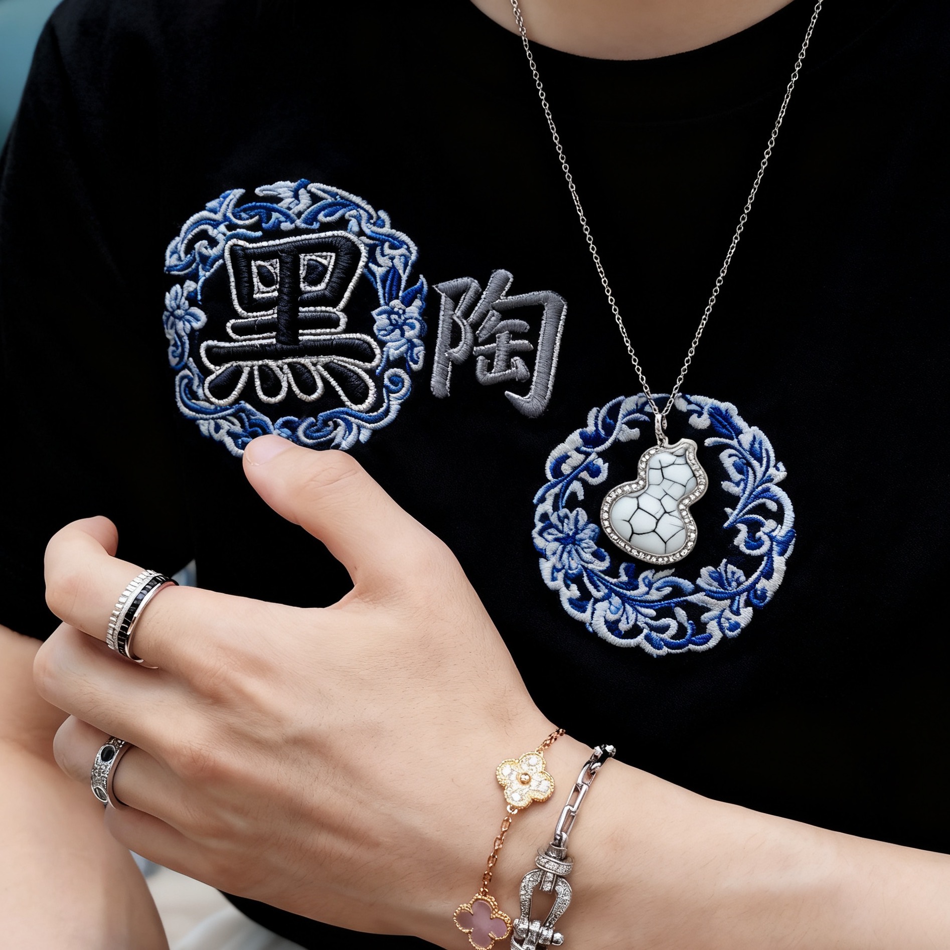 帅炸new围巾搭配 宝家 异形陶瓷 系列 SZ