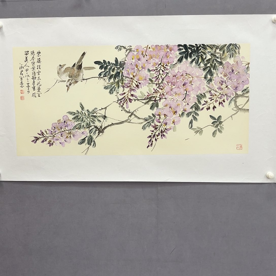 国画艺术家真人手绘