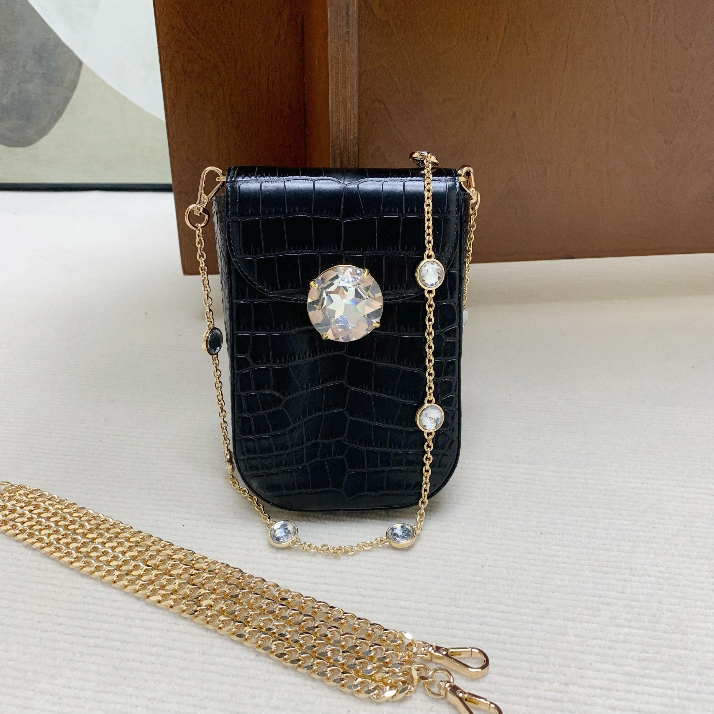95新 MIU MIU/缪缪 【98新】miumiu钻石手机包23新款