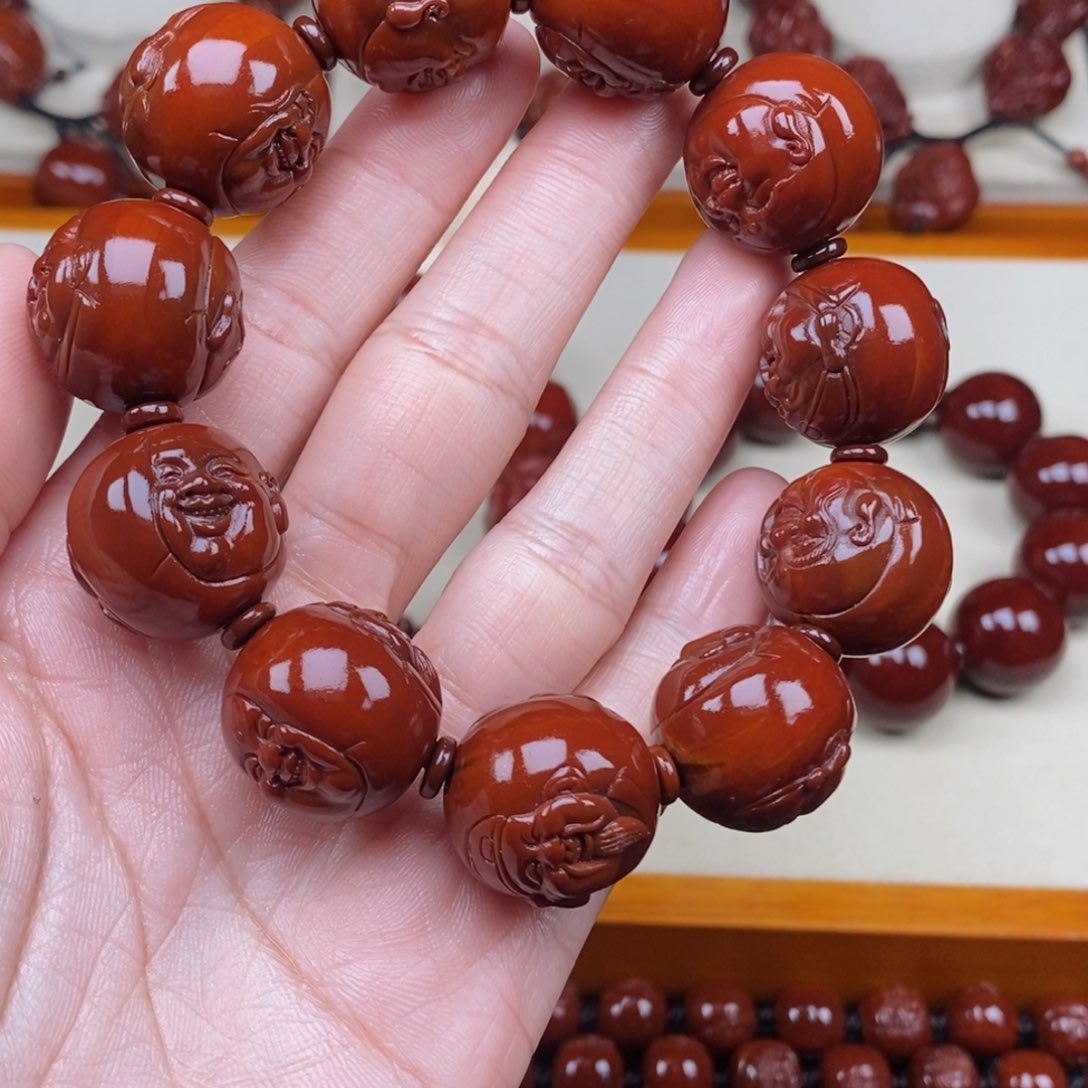 橄榄核吊坠大*家财迷财迷