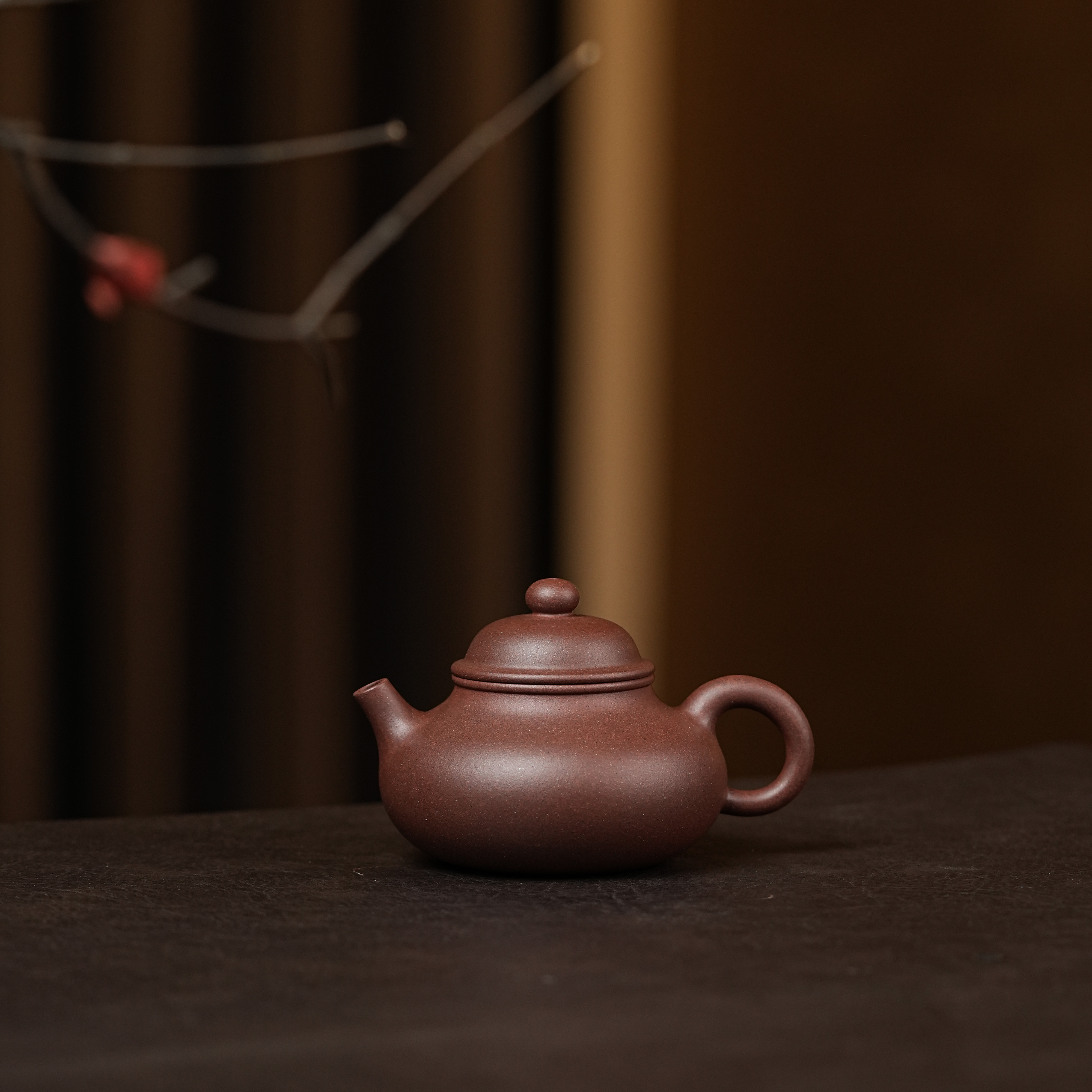 本无容天沉底茶壶圆壶泡茶壶小容量茶具底槽青160CC半手工紫砂壶
