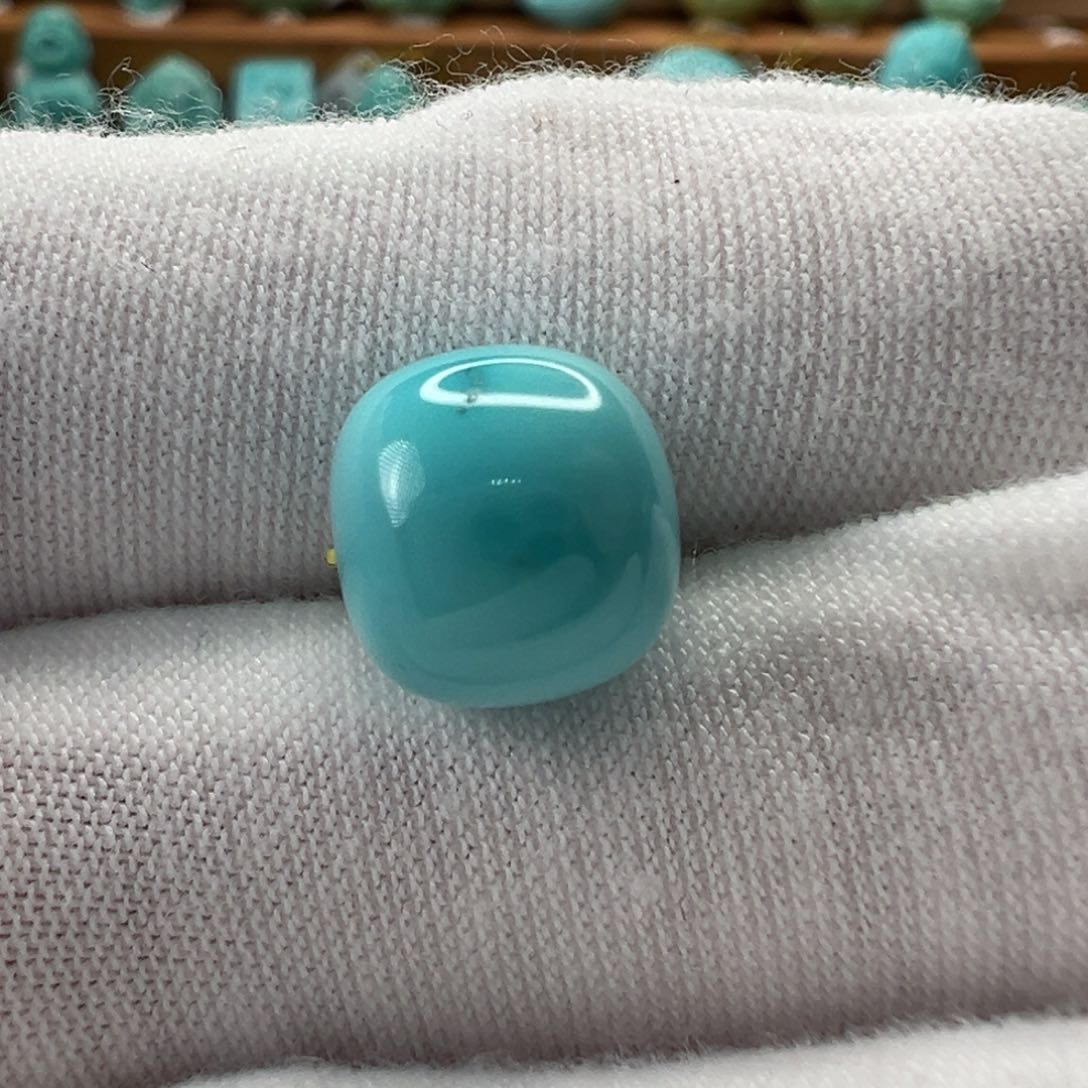 绿松石未镶嵌老型珠10.3mm
