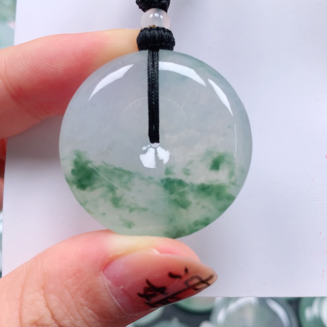 颈饰未镶嵌翡翠天然翡翠