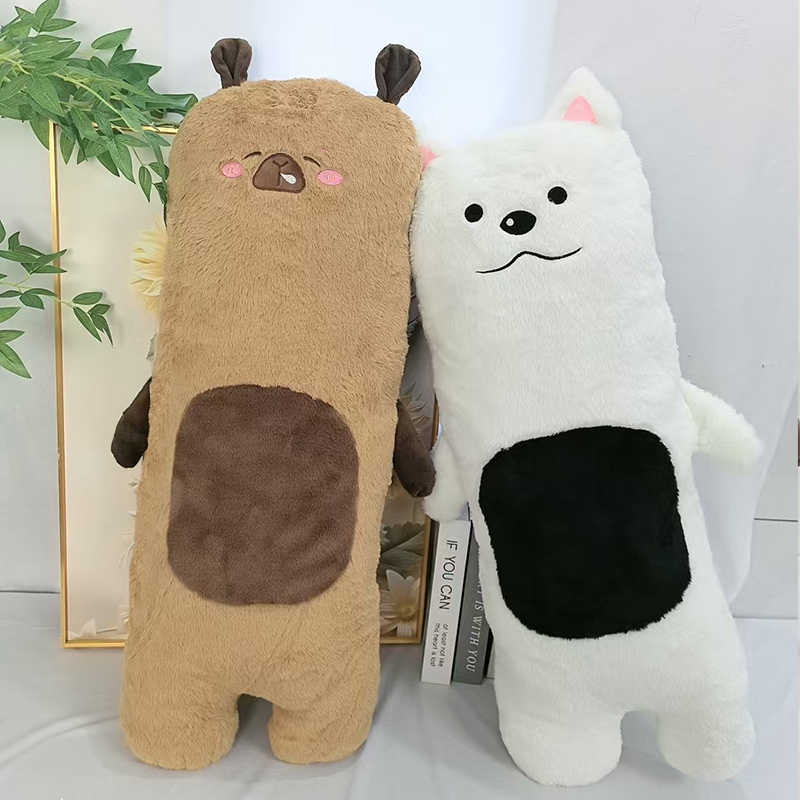 长条动物抱枕90厘米西高地卡皮吧拉抱枕靠垫枕头床头靠垫