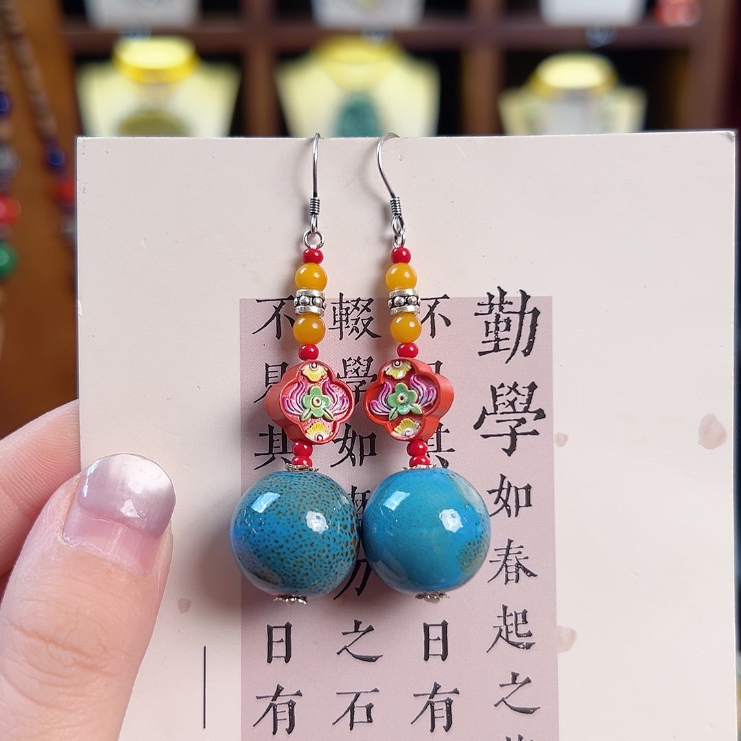 暗***醺925银锦钰原创设计款式耳环