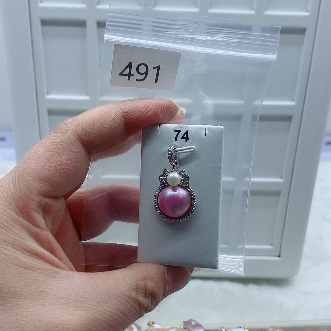 吊坠(不含链)合金淡水珍珠