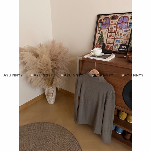 阿虞 软fufu（加绒版）｜纯色高弹显瘦百搭小高领长袖加绒打底上衣