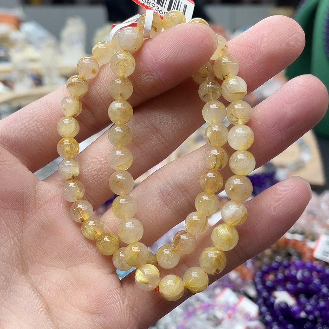 未镶嵌水晶手链金发晶